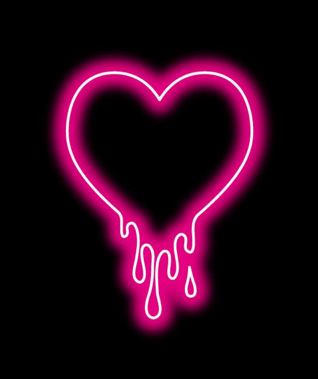 Neon Dripping Heart. Neon wallpaper, Wallpaper iphone neon, Neon