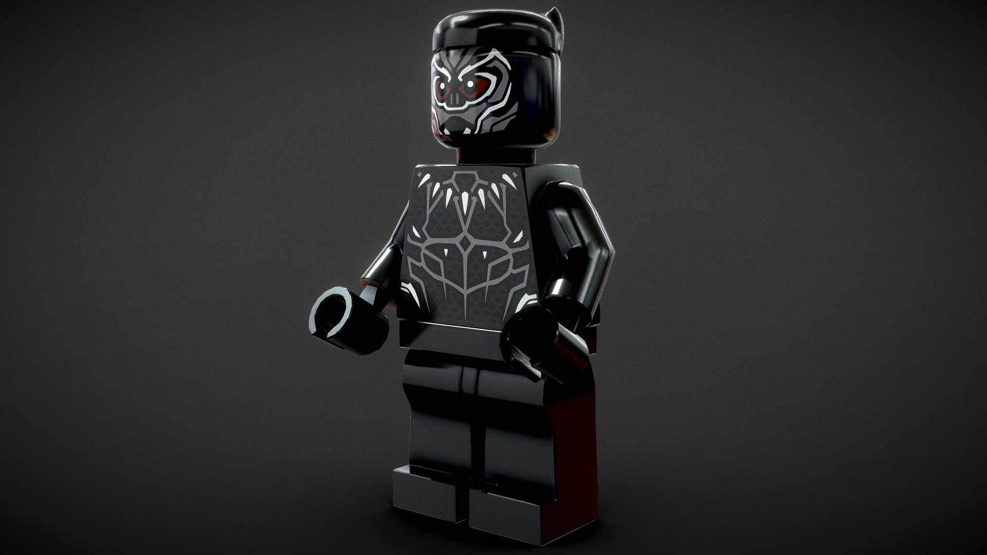 LEGO Panther Royalty Free 3D model by Vincent Yanez [5d29cae]