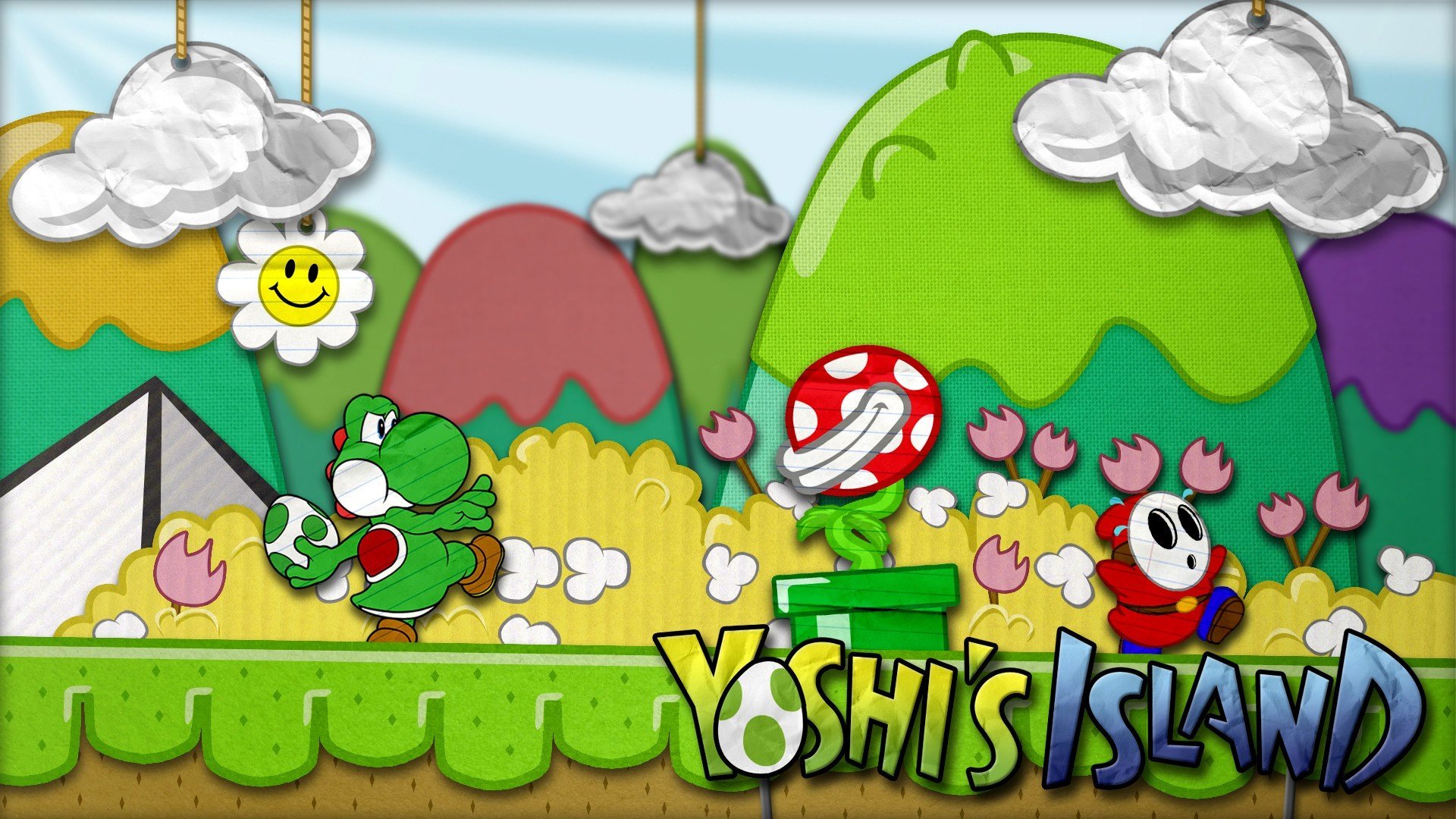 video, Games, Super, Mario, Yoshi, Shy, Guy, Piranha, Plant Wallpaper HD / Desktop and Mobile Background