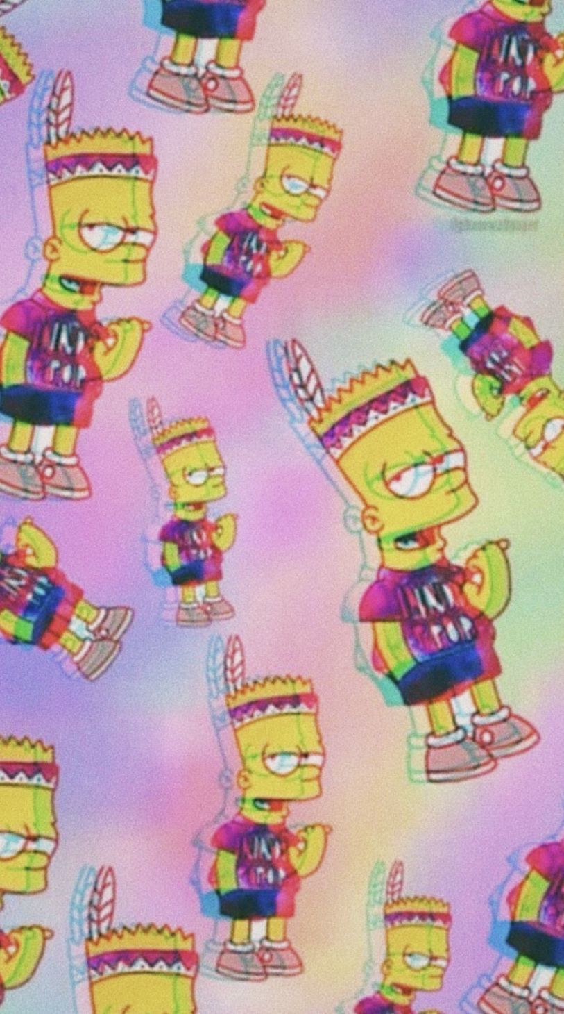 Cartoon Vintage Trippy Wallpaper iPhone