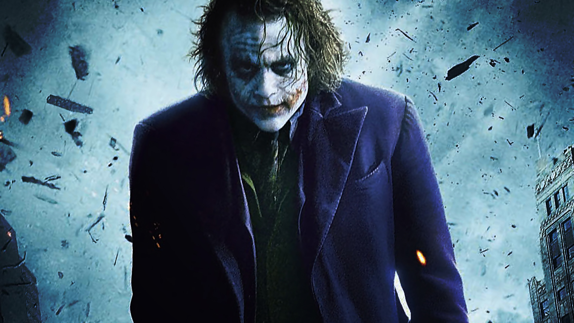 The Joker, Heath Ledger, The Dark Knight Wallpaper / WallpaperJam.com
