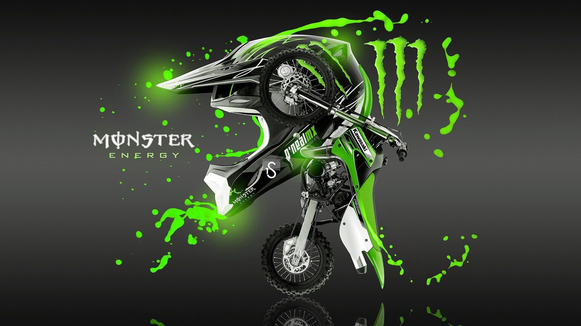 Monster Dirt Bike Wallpaper Free Monster Dirt Bike Background