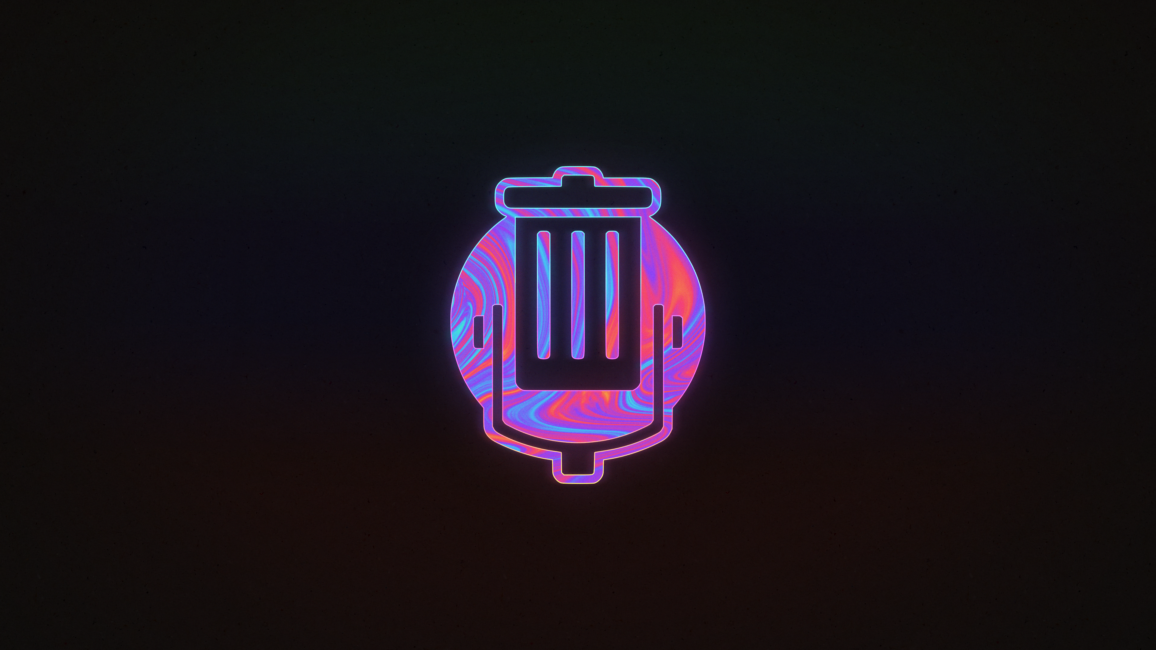 Ink Neon Trash Taste Wallpaper [3840 x 2160]