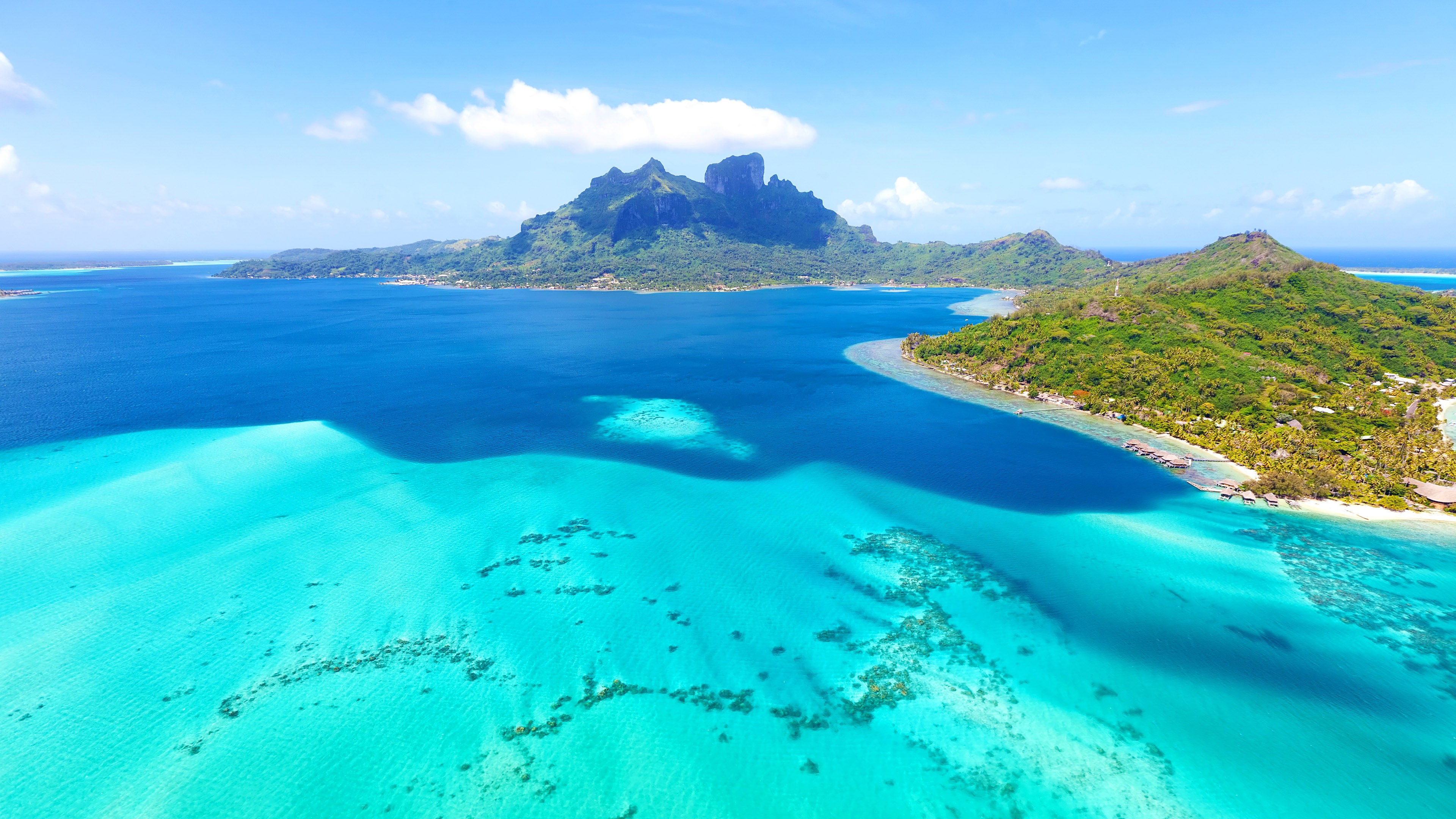 Nature Background Download Bora Island in French Polynesia Wallpaper. Wallpaper Download. High Resolution Wallpaper