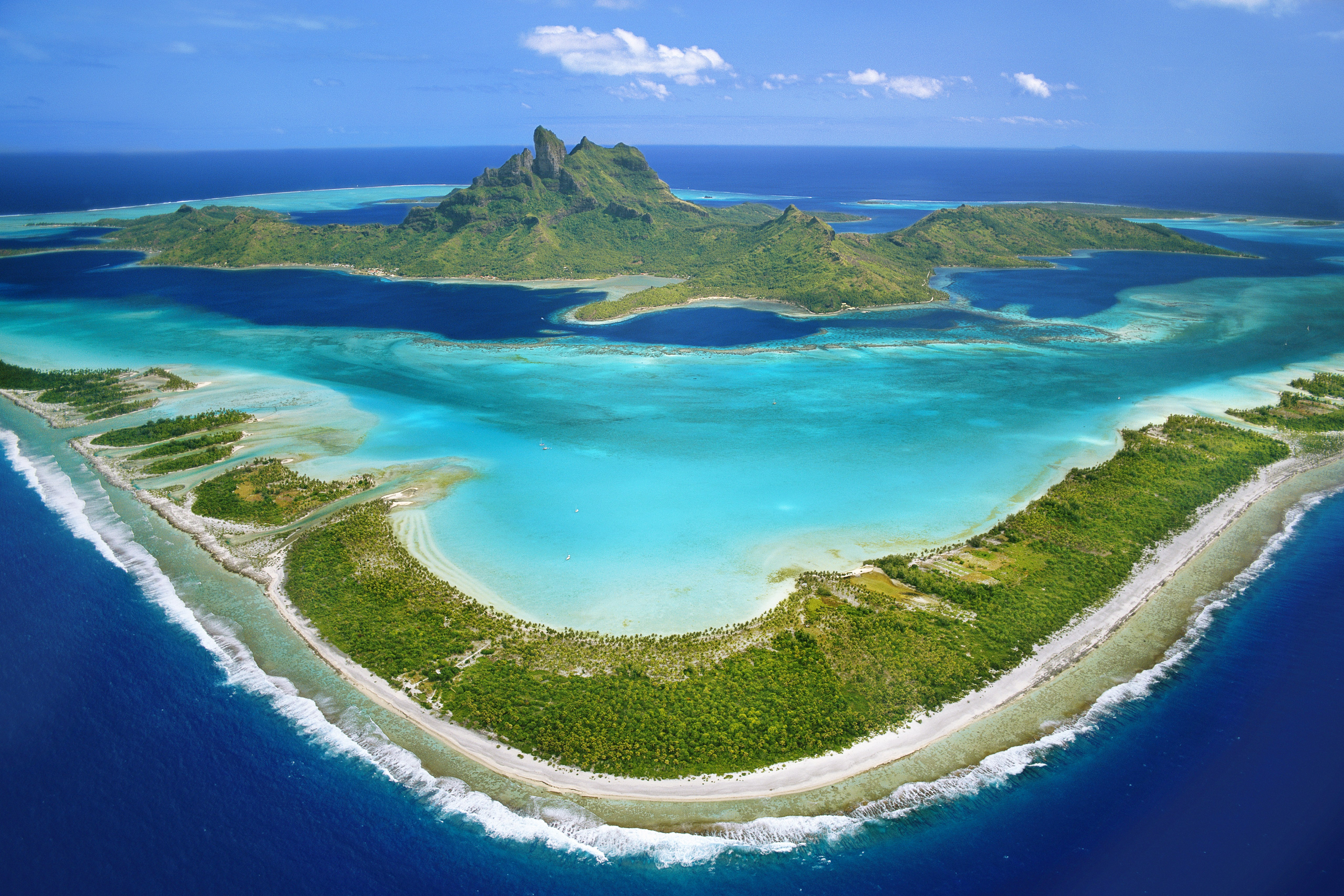 Bora Bora French Polynesia Island Ocean Sea Wallpaper:3000x2000