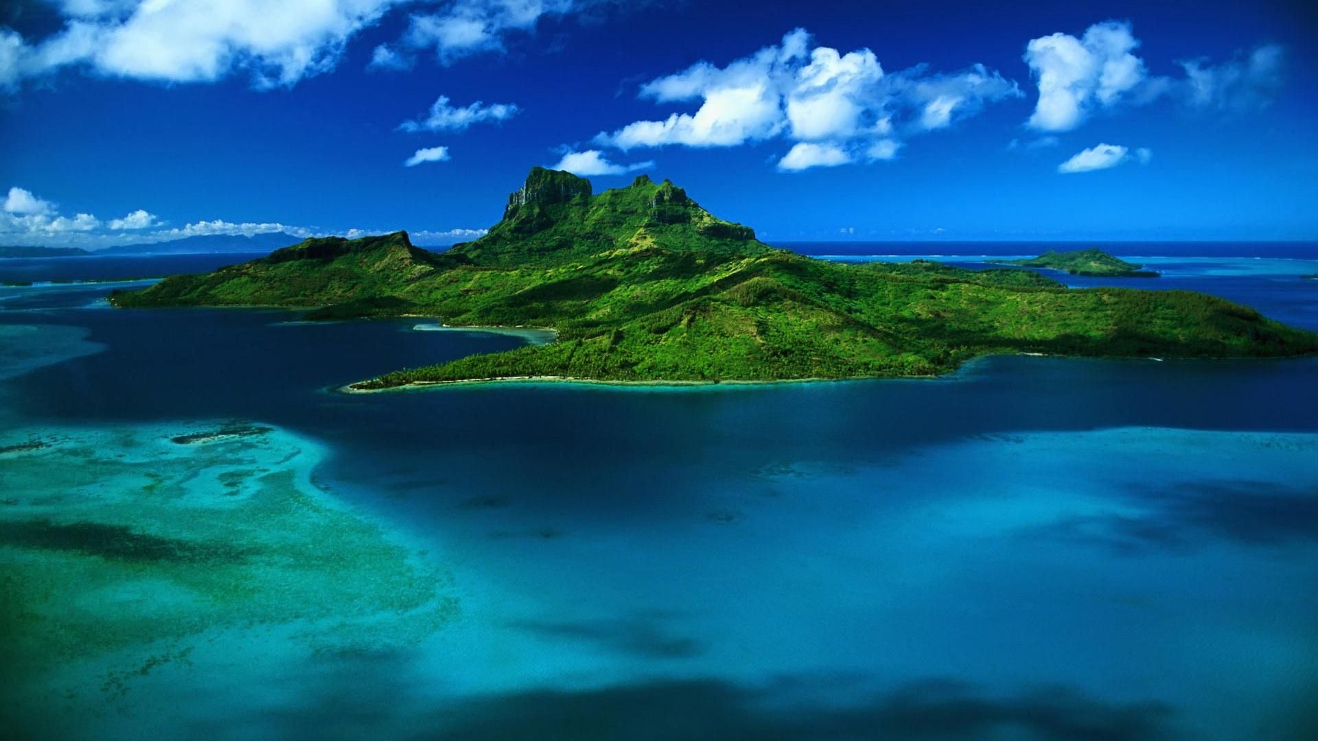 Beautiful Nature Cool Image HD 1,920×1,080 Pixels. Bora Bora Island, Bora Bora French Polynesia, Beautiful Islands