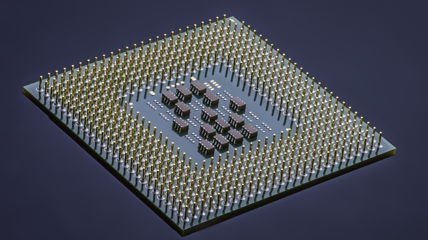 Integrated Circuit Computer Processor Microchip Technology 1366x768 Resolution HD 4k Wallpaper, Image, Background, Photo and Picture