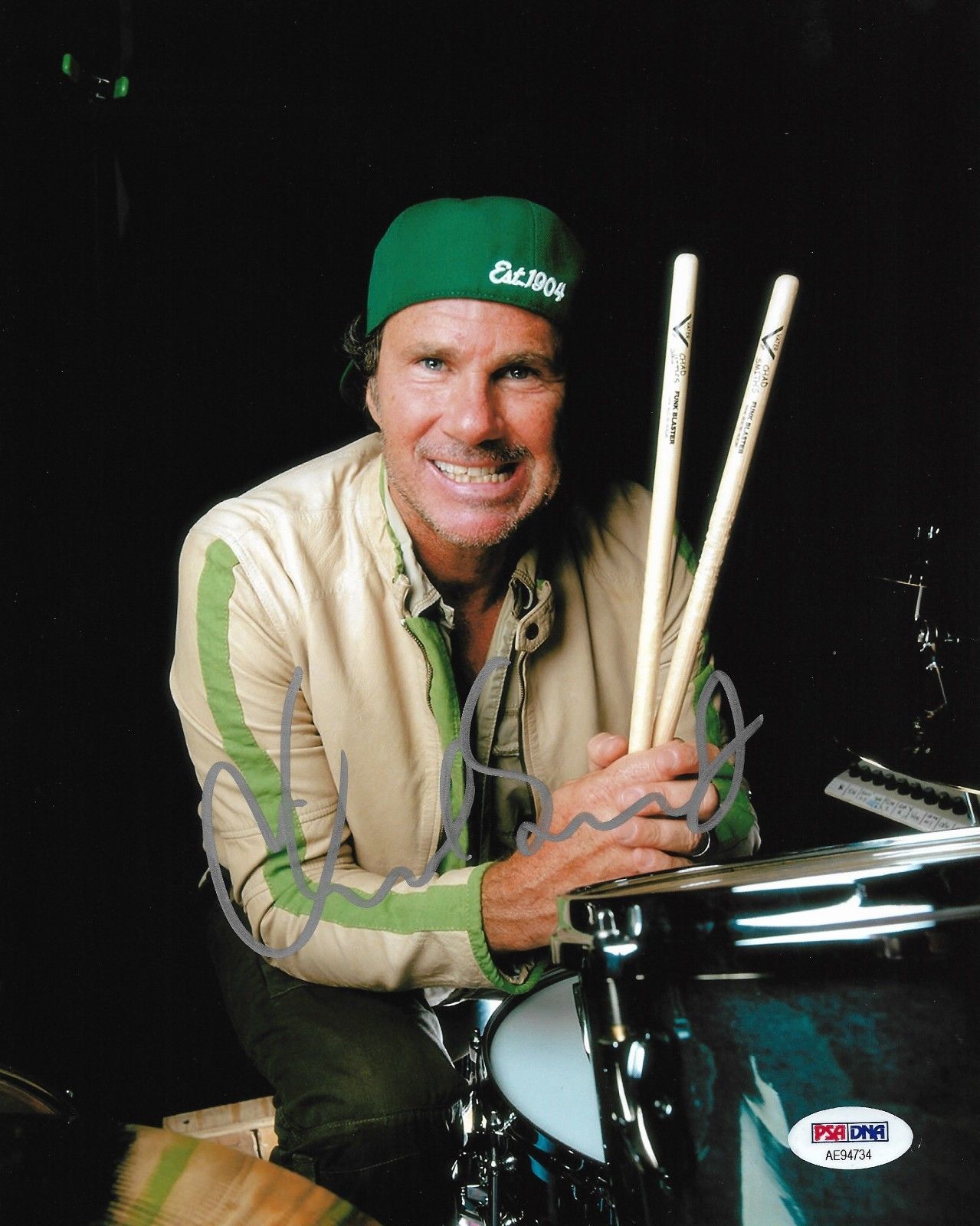 Chad Smith Authentic Red Hot Chili Peppers Signed 8x10 Auto Photo PSA DNA (K)