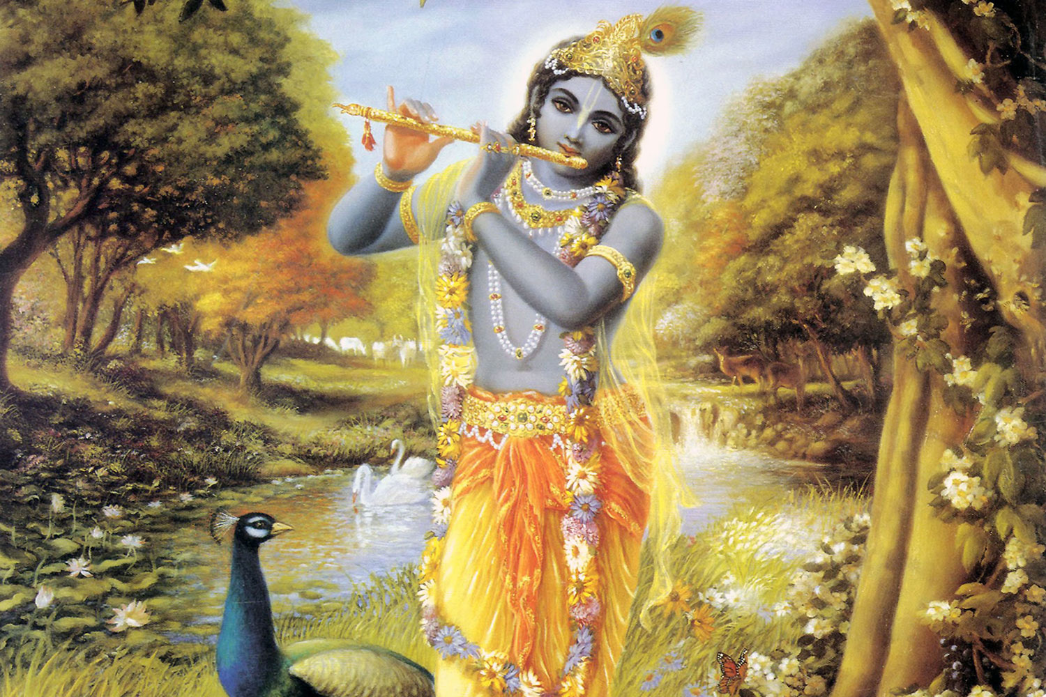 Krishna Flute. Print A Wallpaper