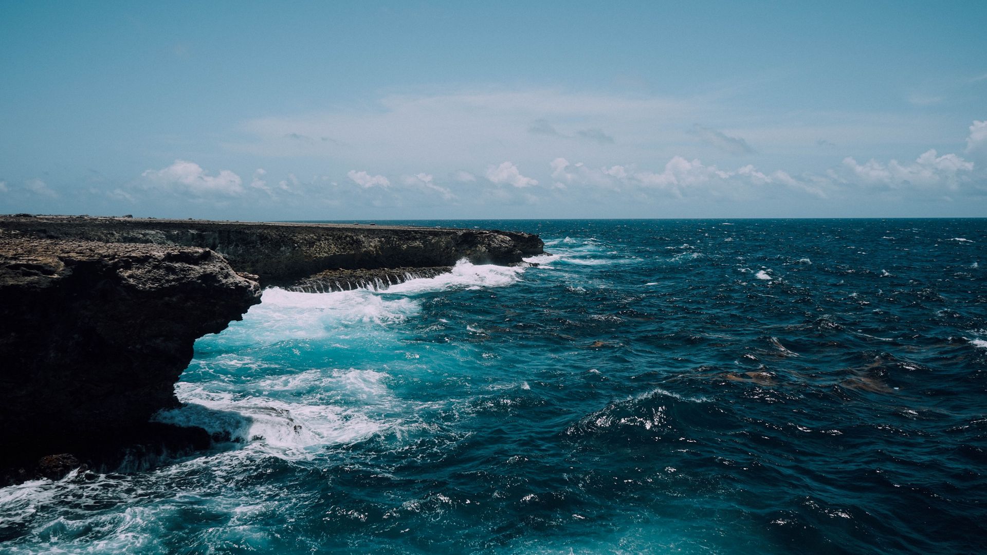 Download wallpaper 1920x1080 bonaire, caribbean netherlands, coast, surf full hd, hdtv, fhd, 1080p HD background