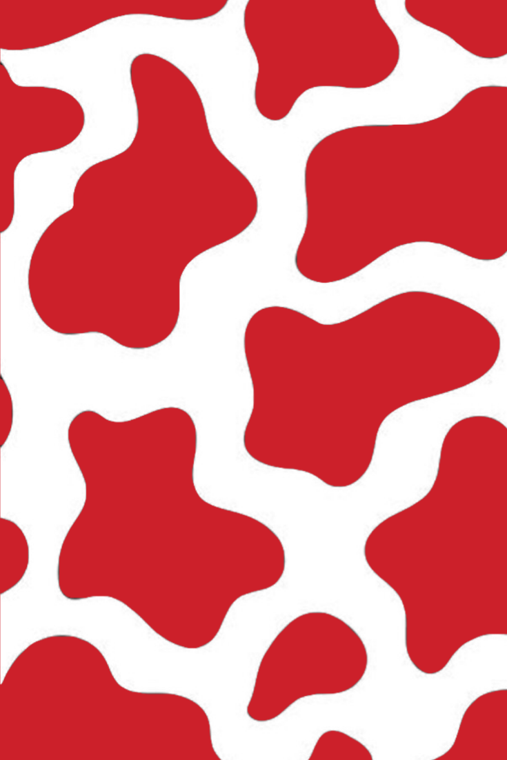 Red Cow Print Background. Simple iphone wallpaper, Cow print wallpaper, Retro wallpaper iphone