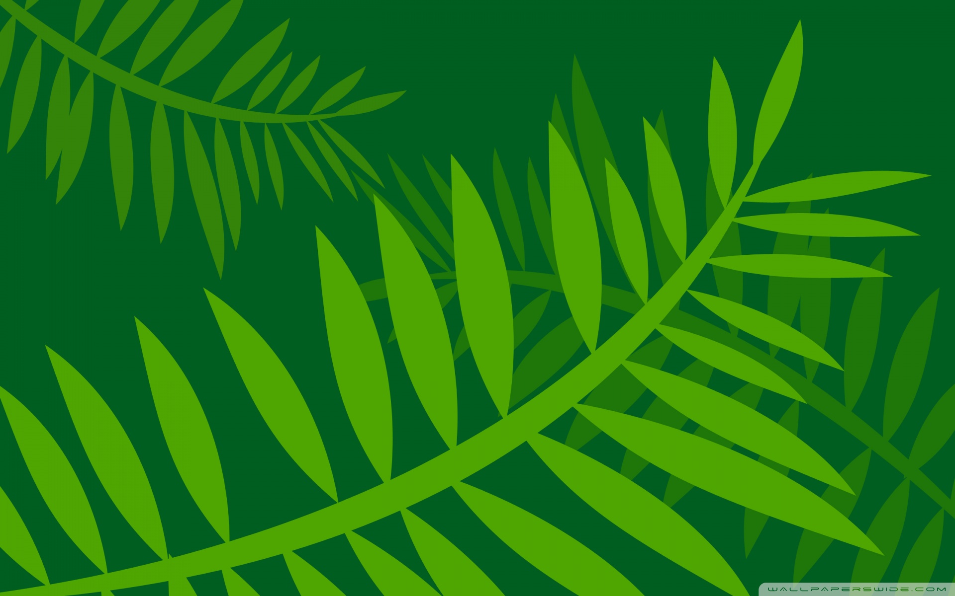 Jungle Leaf Cartoon Background