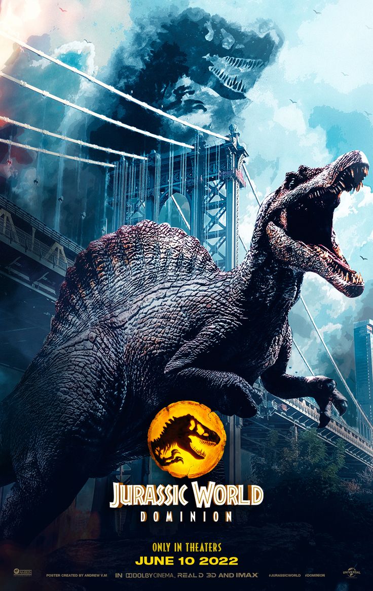 Jurassic World DOMINION Poster 2022. Jurassic world dinosaurs, Jurassic world, Jurassic world poster