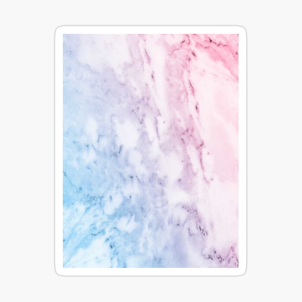 Blue, Purple, Pink Ombre Marble Wallpaper Poster