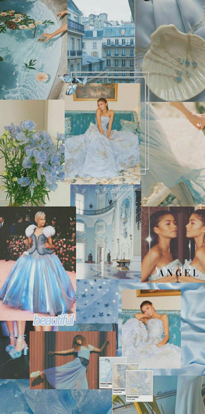 Zendaya wallpaper. Zendaya outfits, Light blue aesthetic, Zendaya