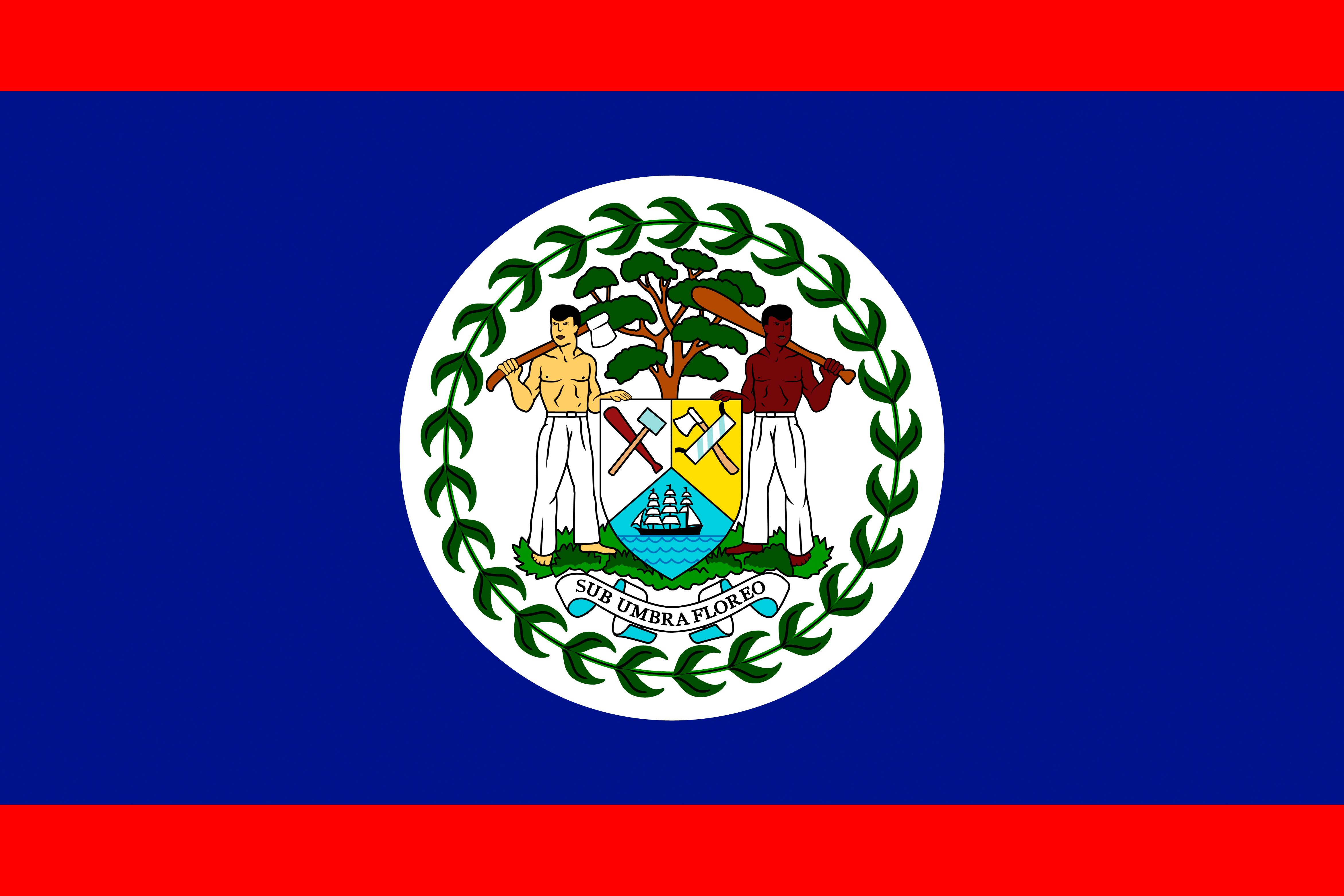 Belize Flag Wallpaper