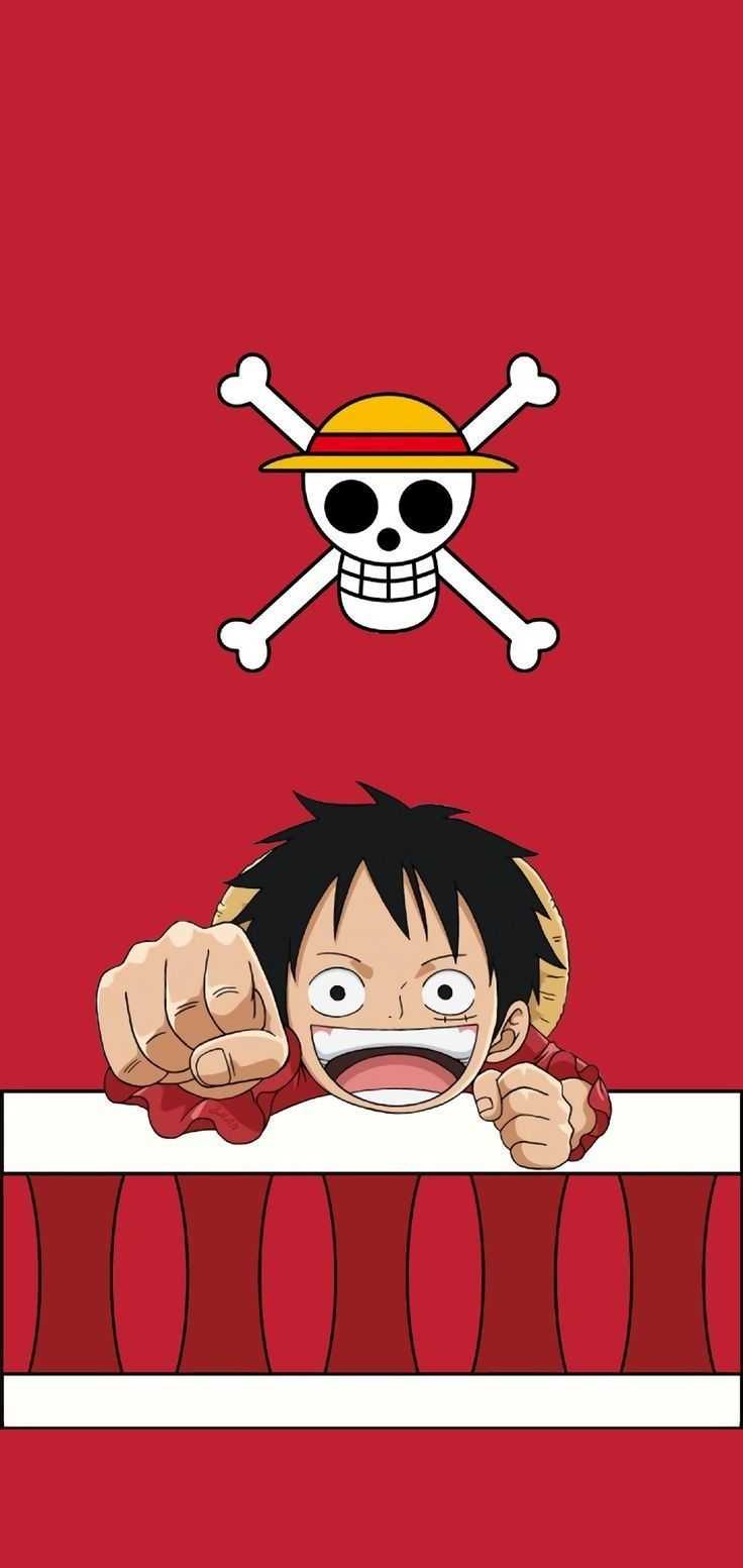 HD wallpaper Anime One Piece Monkey D Luffy red studio shot colored  background  Wallpaper Flare