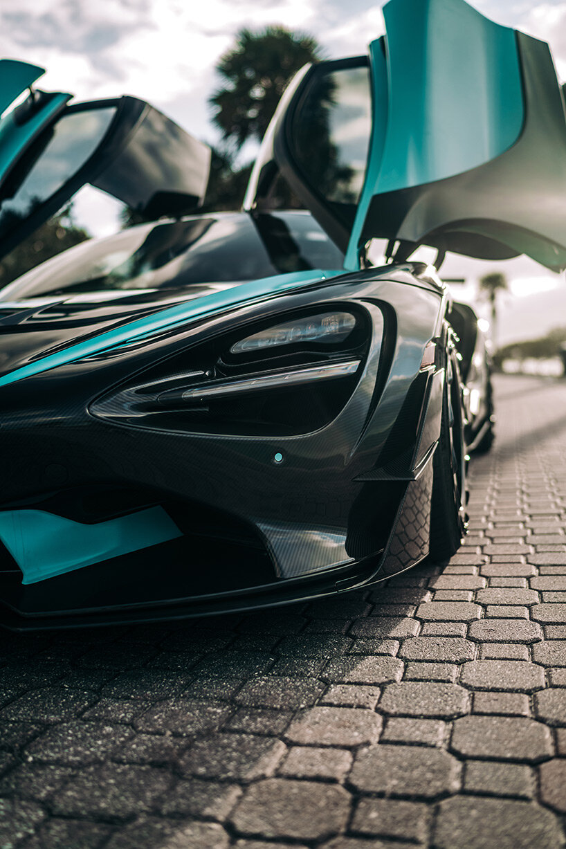exposed carbon fiber mclaren 720S embraces 3D printing