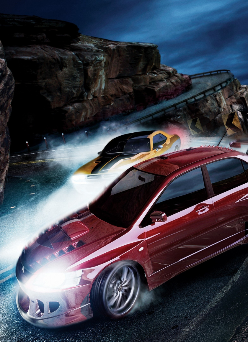 Download need for speed carbon, car chase, video game 840x1160 wallpaper, iphone 4, iphone 4s, ipod touch, 840x1160 HD image, background, 19769