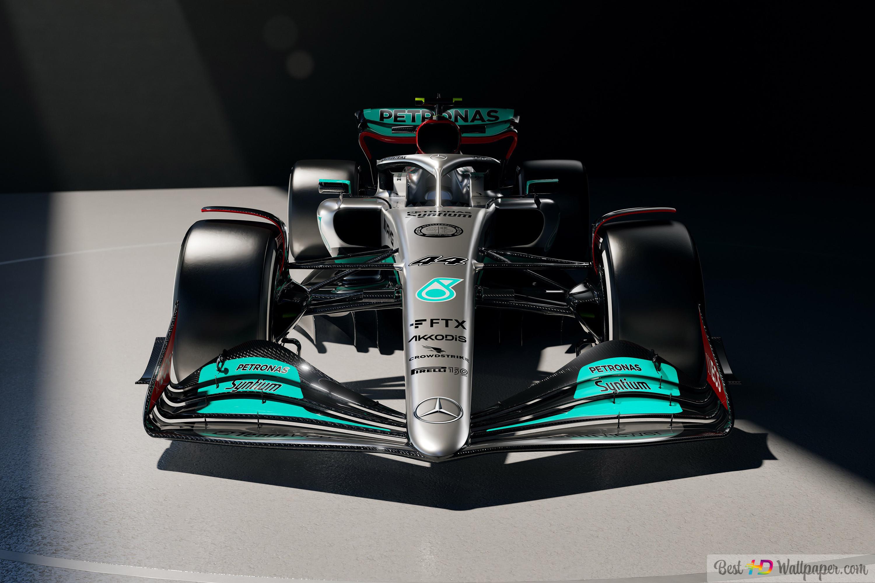 Mercedes AMG W13 2022 Formula 1 new car front view HD wallpaper download 1 wallpaper