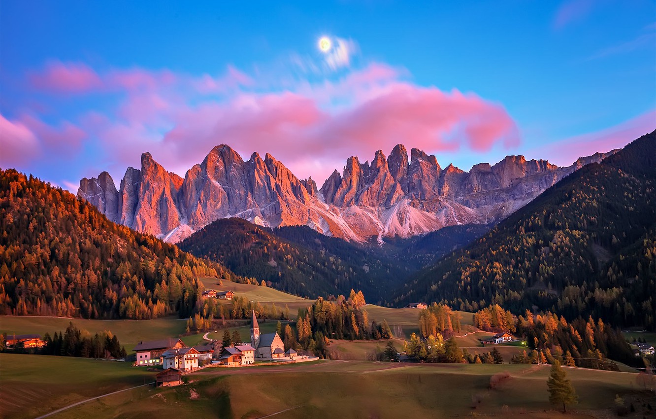 Wallpaper mountains, home, Italy, Bolzano, The Dolomites image for desktop, section пейзажи