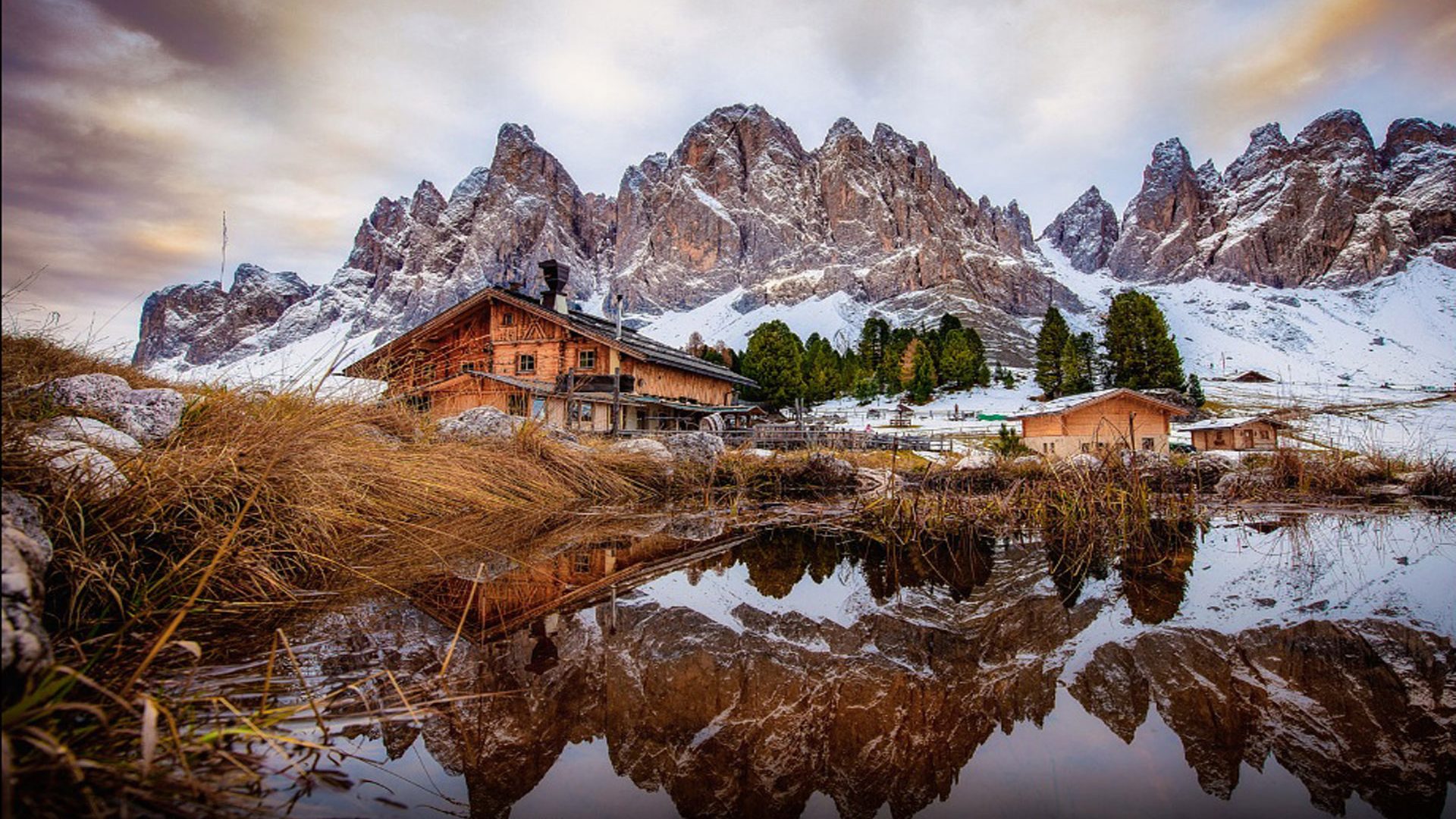 Доломитовые горы, Италия, Val di Funes