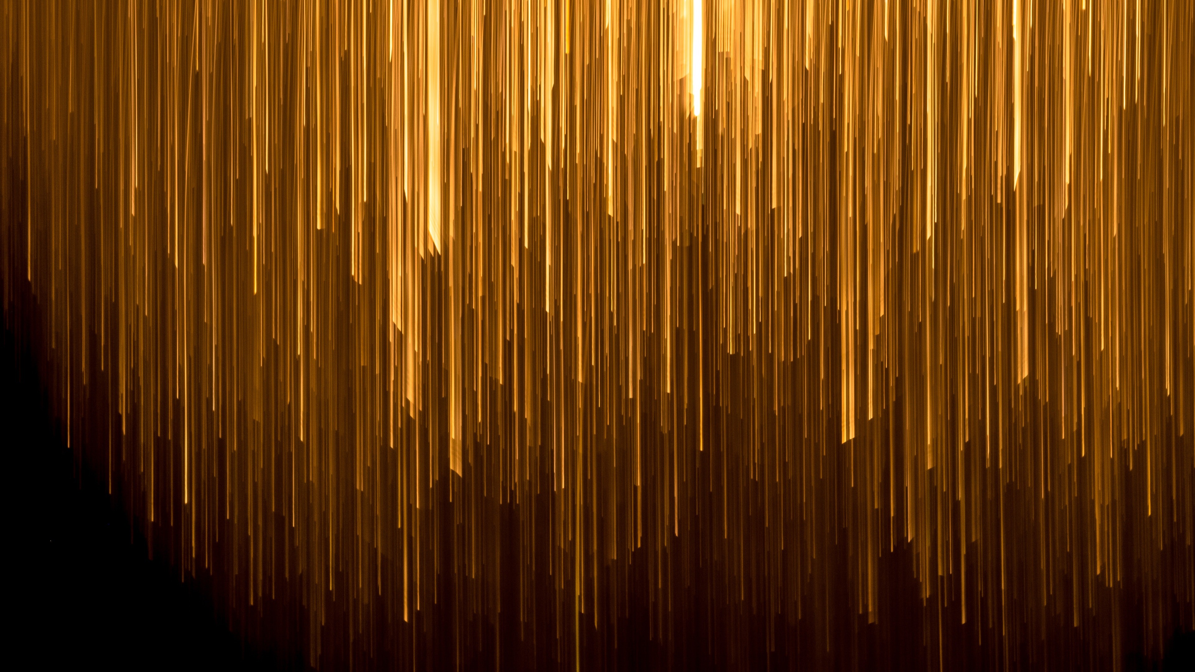Golden Lines In Black Background Abstract 4k Wallpaper And Gold 4k
