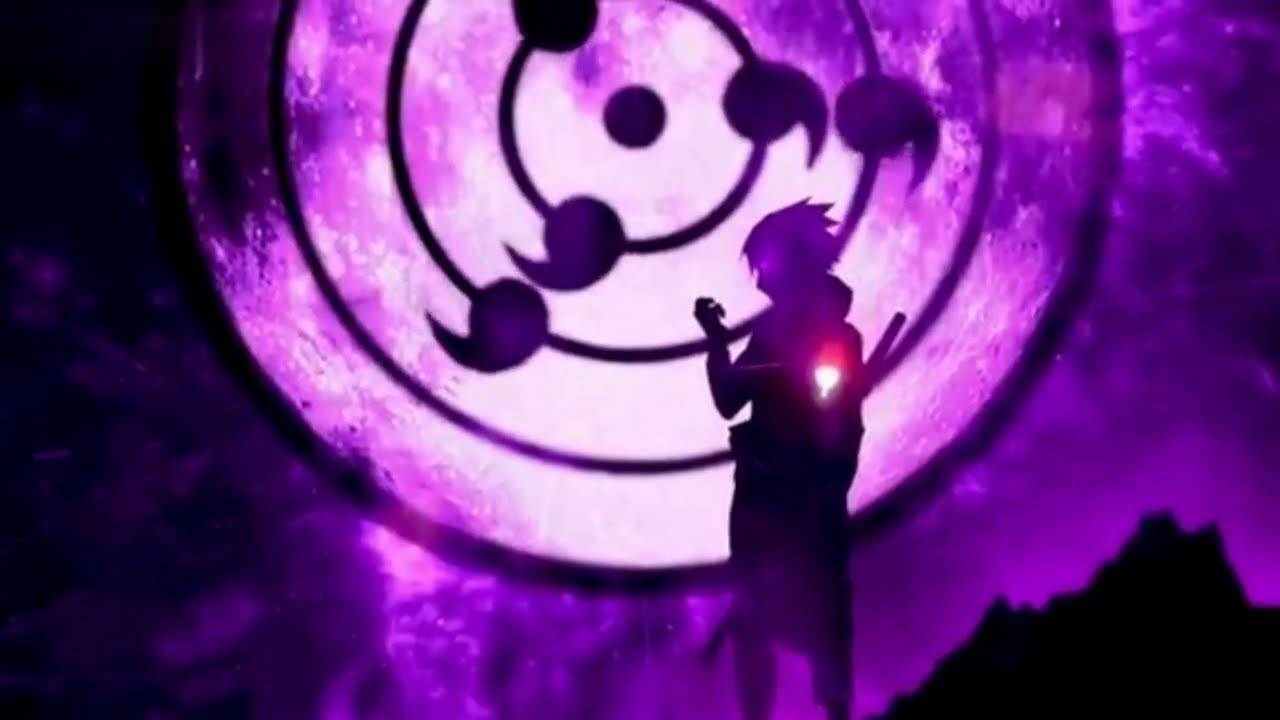 Naruto: Sasuke Purple Background for PC and SMARTPHONE