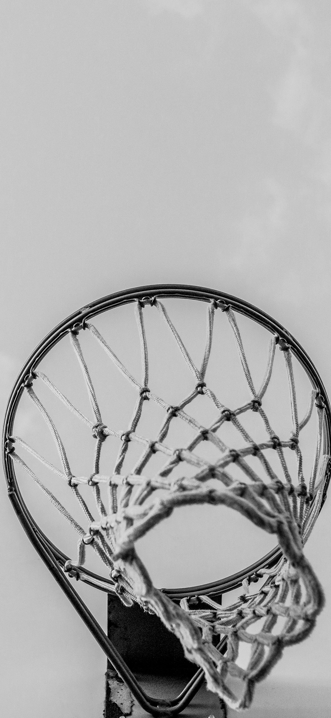 iPhone X wallpaper. basketball rim red sports dark