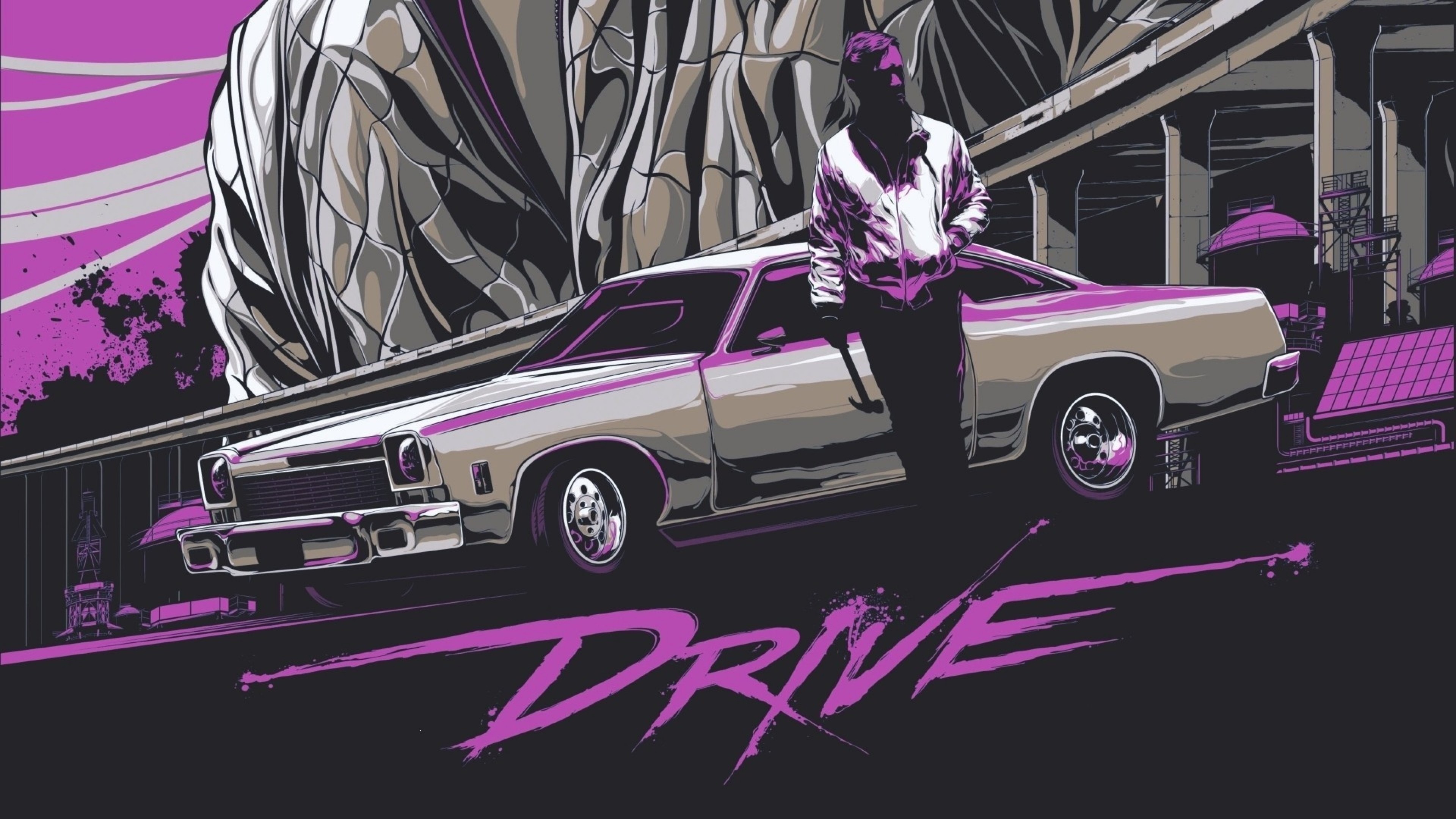 Wallpaper 4k Drive Retrowave 4k Wallpaper