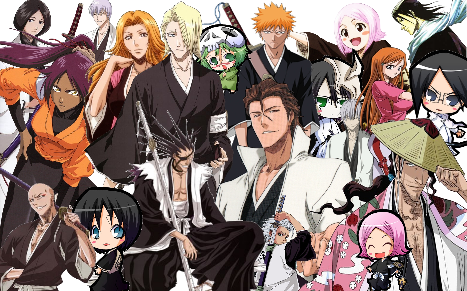 Anime Girls Collage Wallpaper