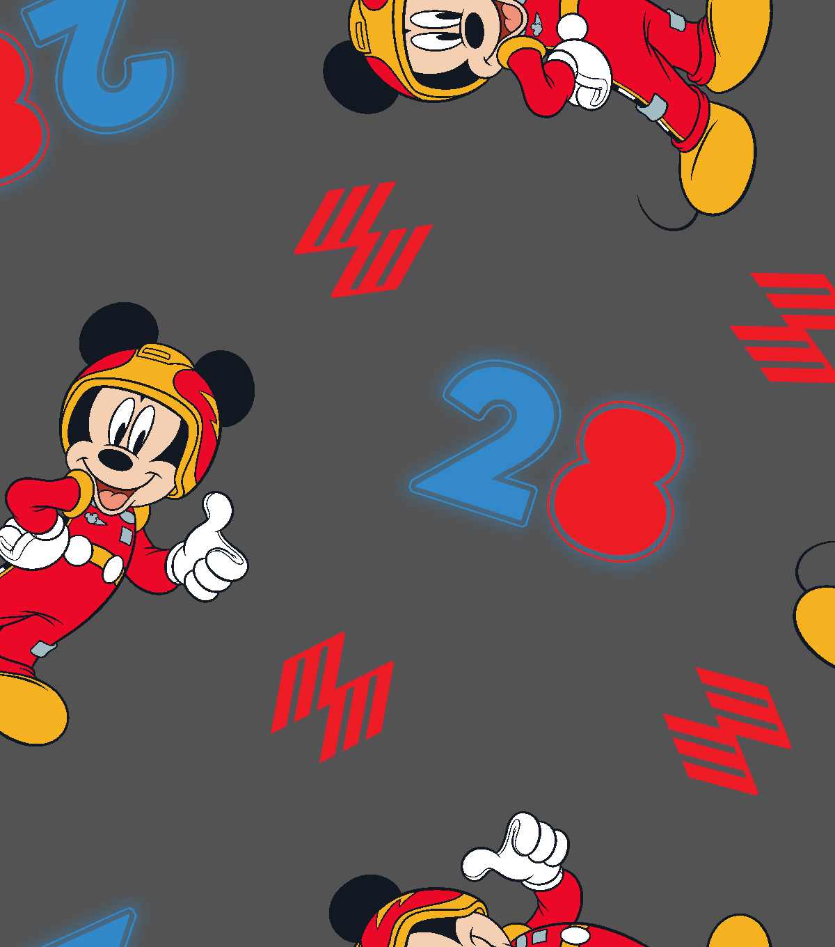 Color Your Own Mickey And The Roadster Racers Poster Set Glitter Mini Velvet Crafts Kids' Crafts
