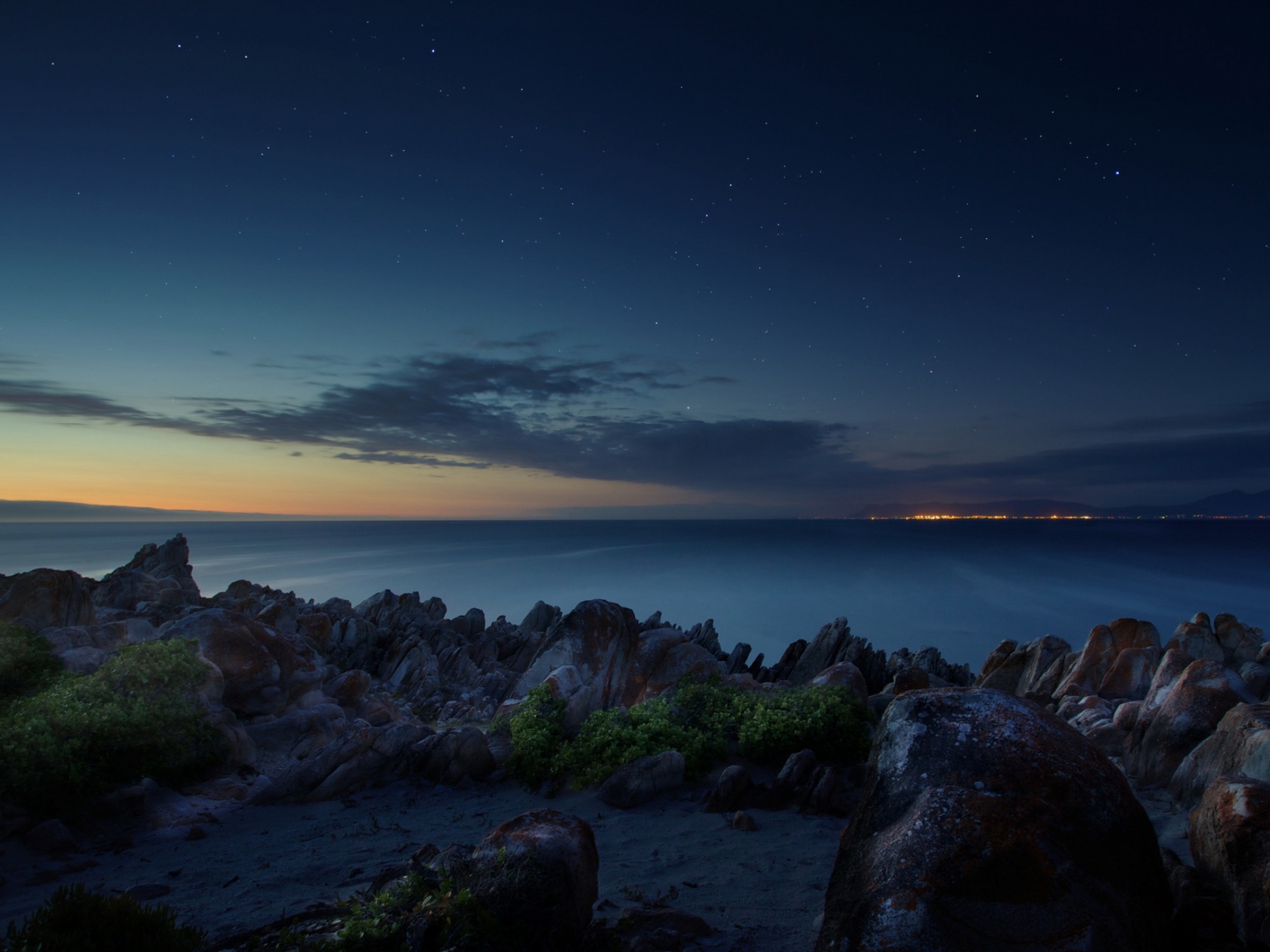 Wallpaper 4k South Africa Ocean Night Wallpaper