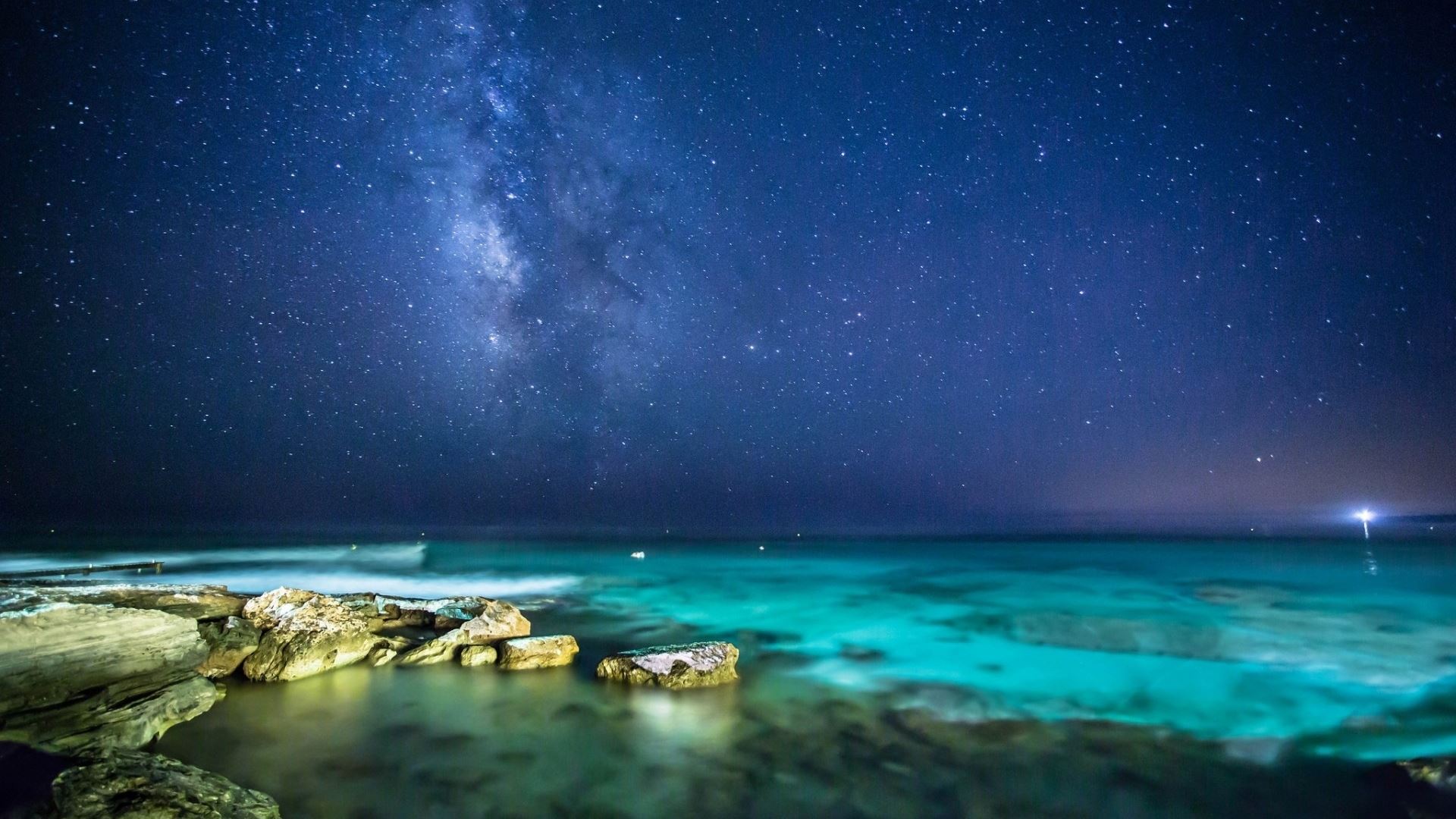 Ocean night sky MacBook Air Wallpaper Download