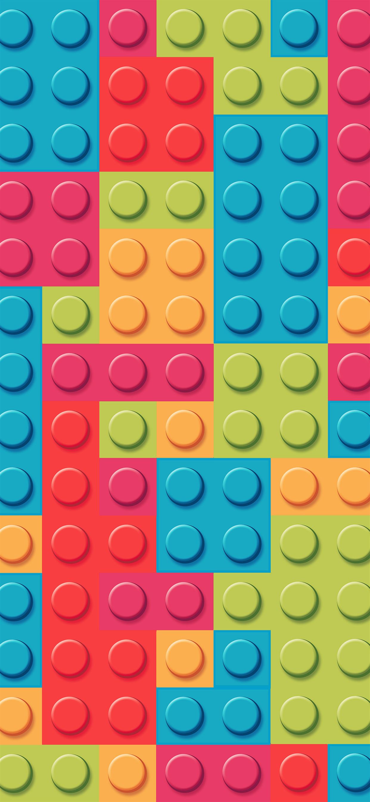 Blocks rainbow lego art pattern pastel iPhone 11 Wallpaper Free Download