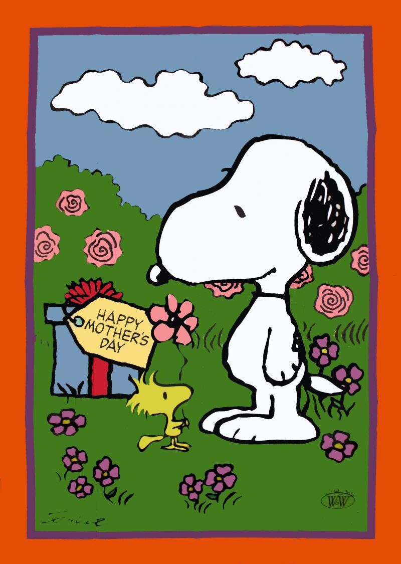Happy Mother's Day. Snoopy love, Snoopy and woodstock, Peanuts gang