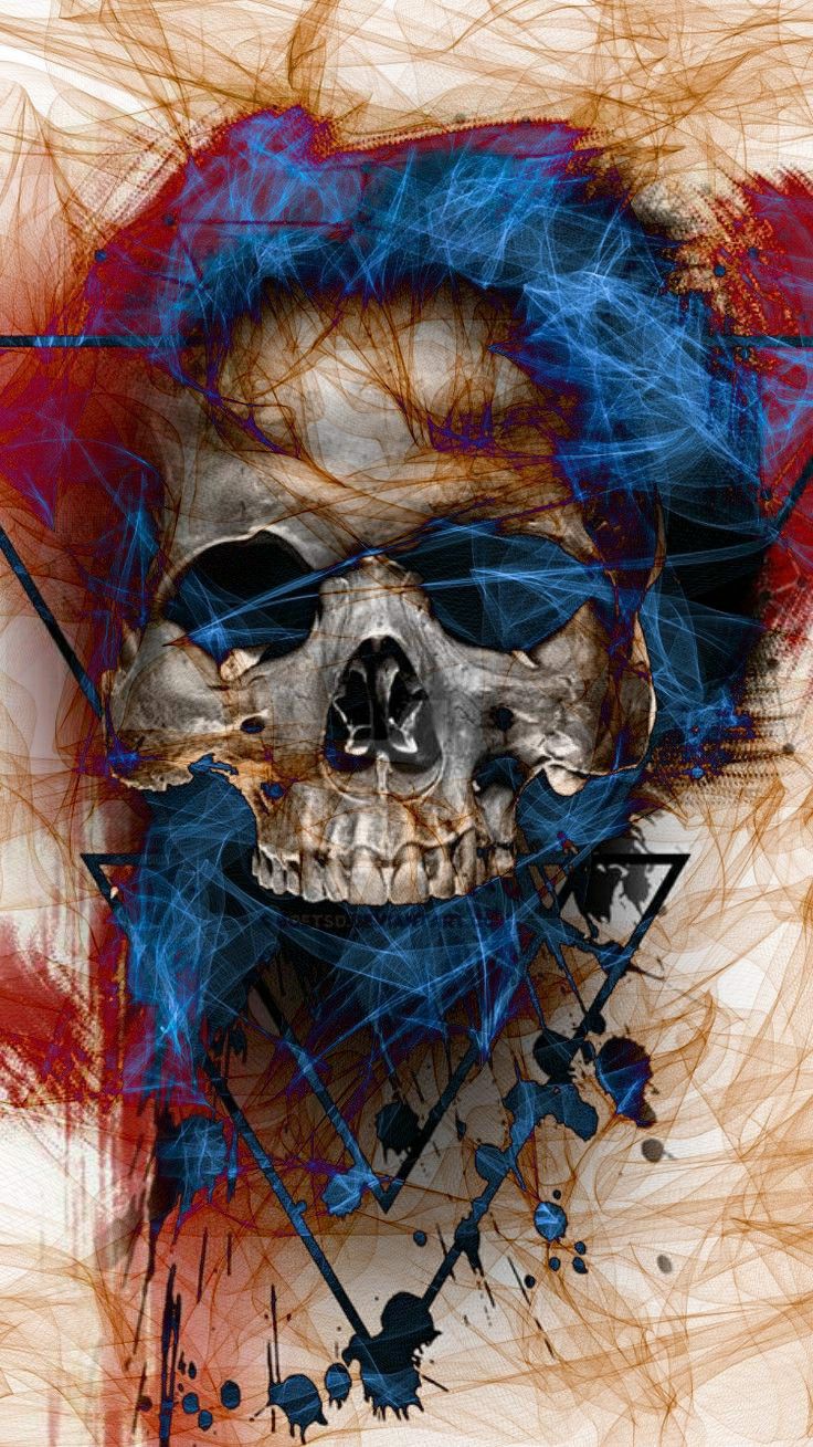 Art skull. Skull wallpaper, Skull artwork, Skulls drawing