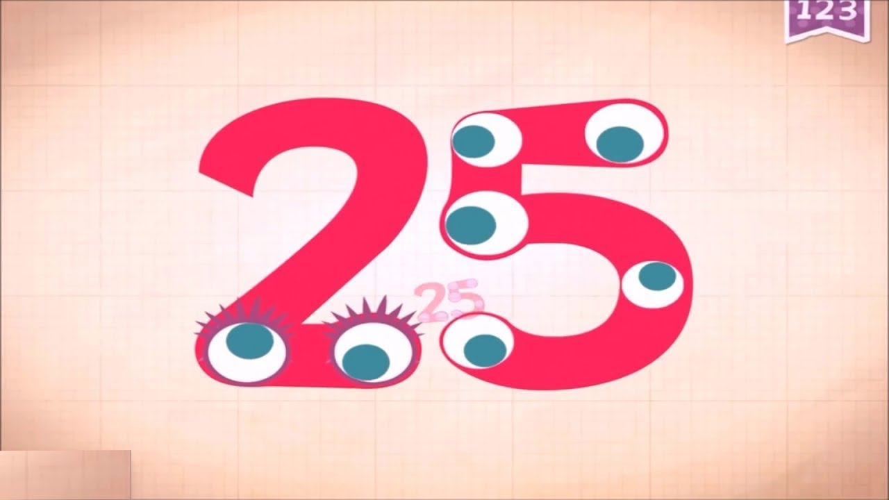 Learn Number Twenty five 25 in English by Endless Numbers Kids Video