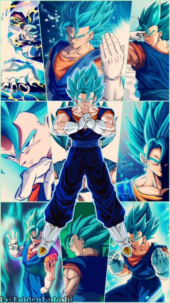 Vegito SSGSS Blue Wallpaper I Hope You Like Espero Que Te Guste All Credit To Fanart Autho. Dragon Ball Super Manga, Anime Dragon Ball Super, Anime Dragon Ball