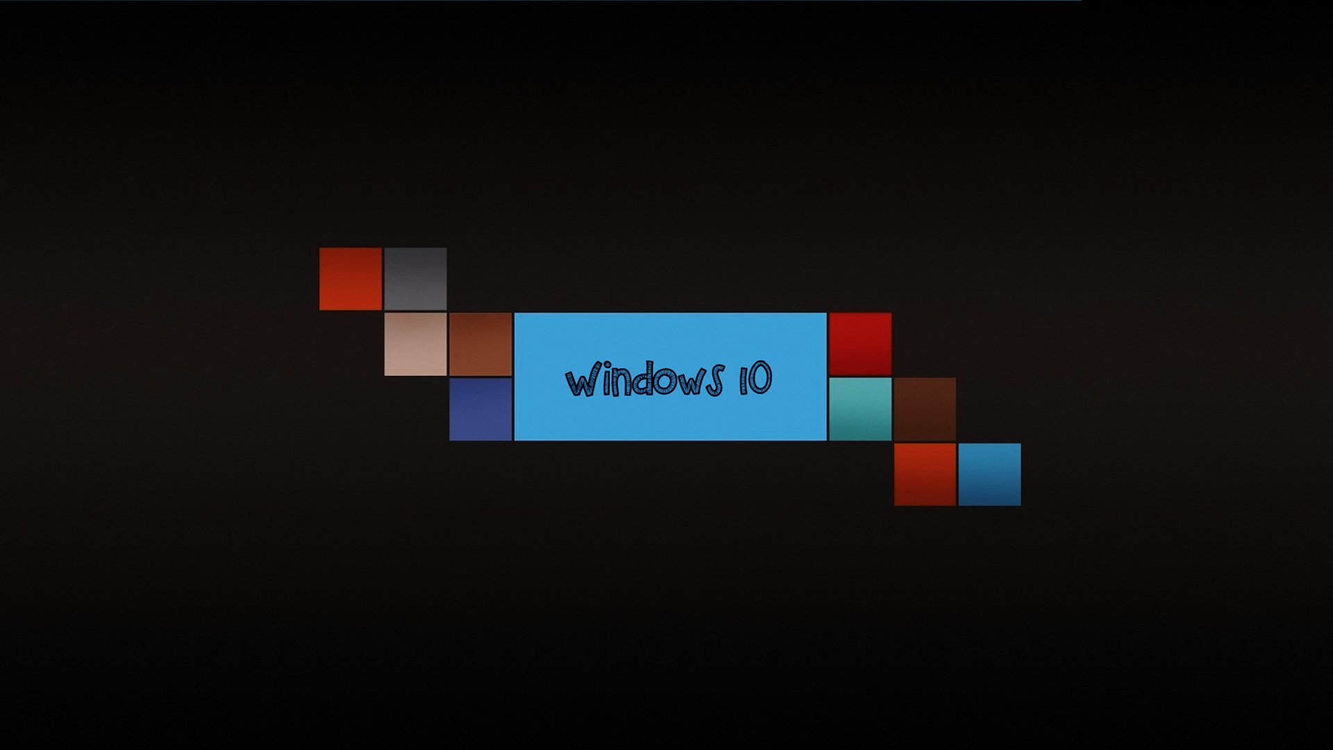 Retro Windows 10 Wallpaper 10 logo HD 1920x1080 Wallpaper