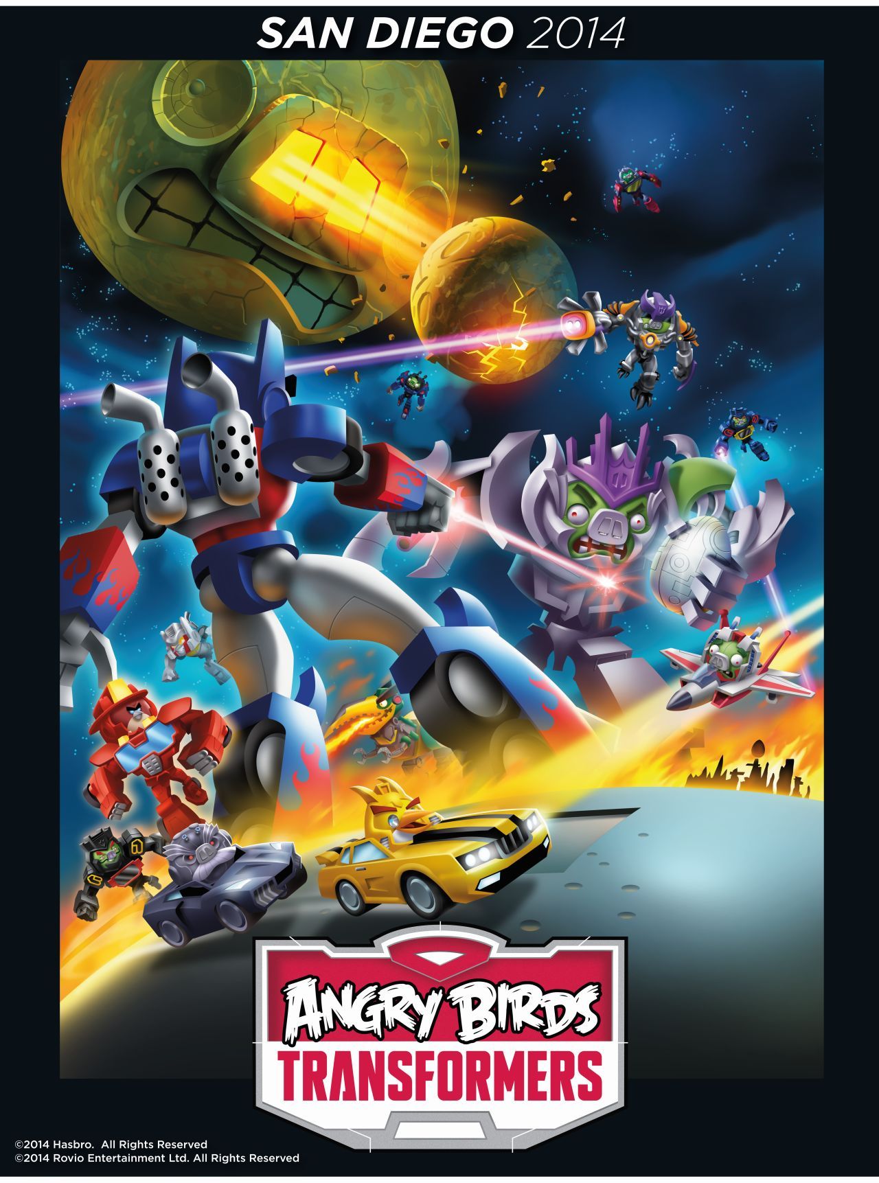 Angry Birds Transformers poster with silver knight Optimus Prime. Angry birds, Angry birds characters, Angry birds movie