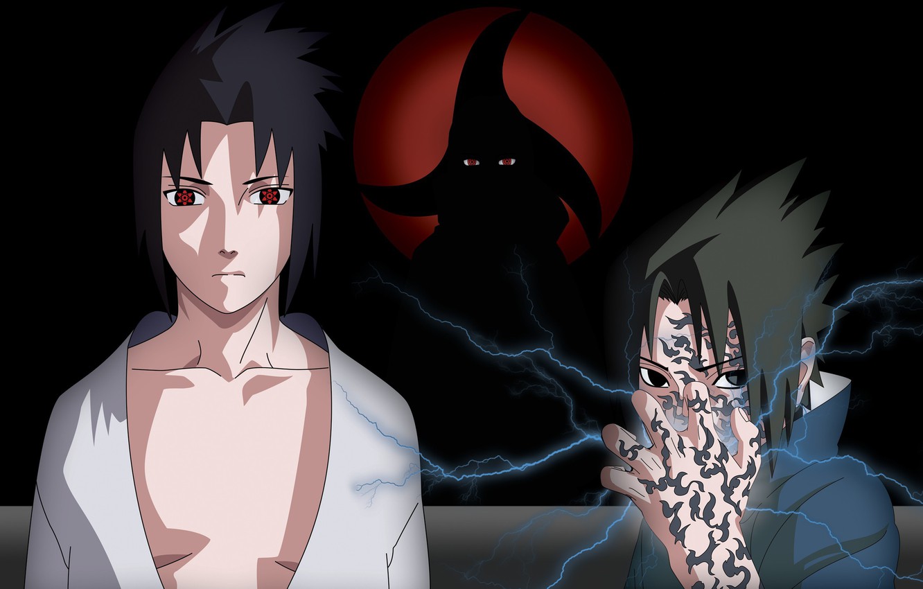 Wallpaper Naruto, seal, boy, sharingan, ninja, Uchiha Sasuke, shinobi, Naruto Shippuden, nukenin, mangekyou sharingan, avenger, hebi, choku Tomoe, taka, kekkei genkai, Ten no Juin image for desktop, section сёнэн