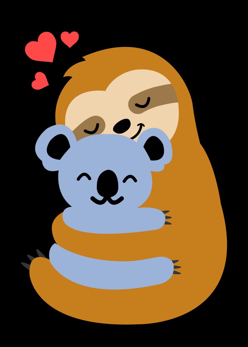 Sloth And Koala Wallpapers Wallpaper Cave