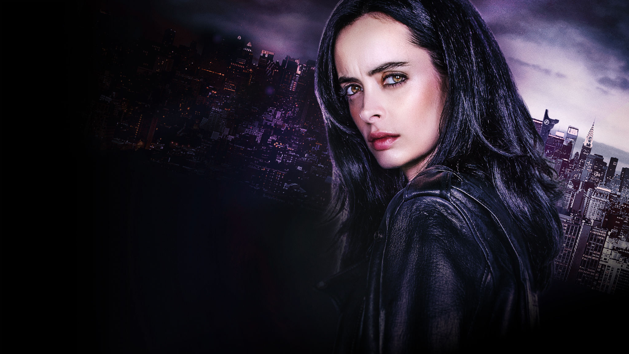 Jessica Jones Krysten Ritter Marvel Cinematic Universe Women Dark Hair Superhero Marvel Comics MCU T Wallpaper:2048x1152