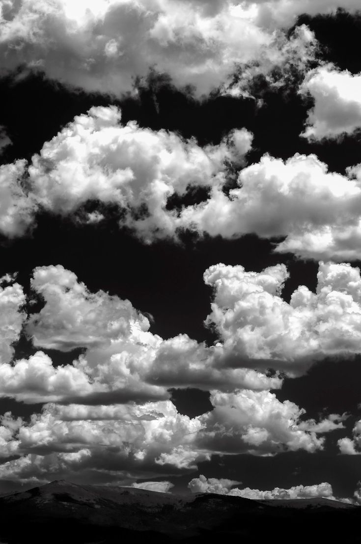 Clouds Summer Sky Mountains Colorado Art Black White. Etsy. White aesthetic photography, Black aesthetic wallpaper, Black and white picture wall