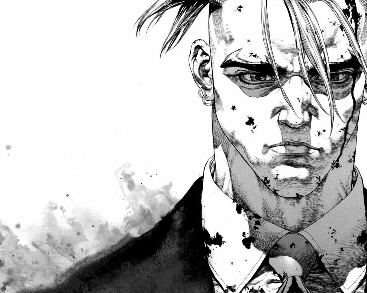 Free download Black and White Manga Wallpaper Top Black and White Manga [2560x1440] for your Desktop, Mobile & Tablet. Explore Wallpaper Manga. Manga Wallpaper, Manga Wallpaper, Berserk Manga Wallpaper