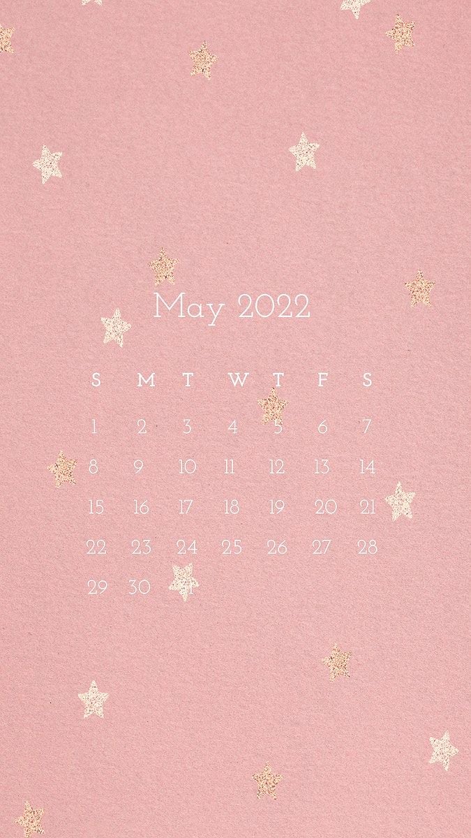 Download free vector of Pink 2022 May calendar template, editable mobile wallpapers vector by Sasi about calendar m…