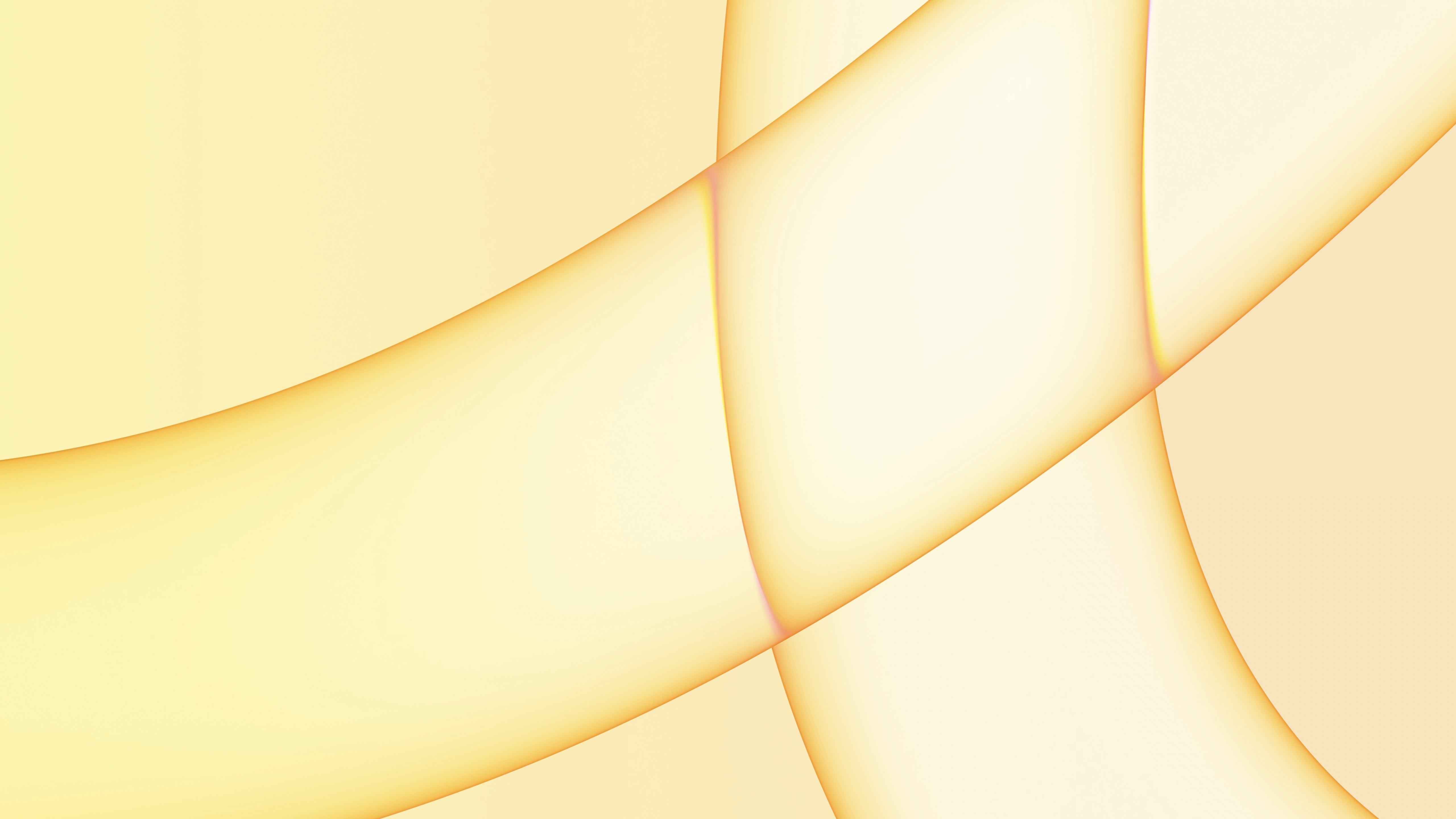 iMac 2021 Wallpaper 4K, Apple Event 2021, Stock, Yellow background, 5K, Abstract