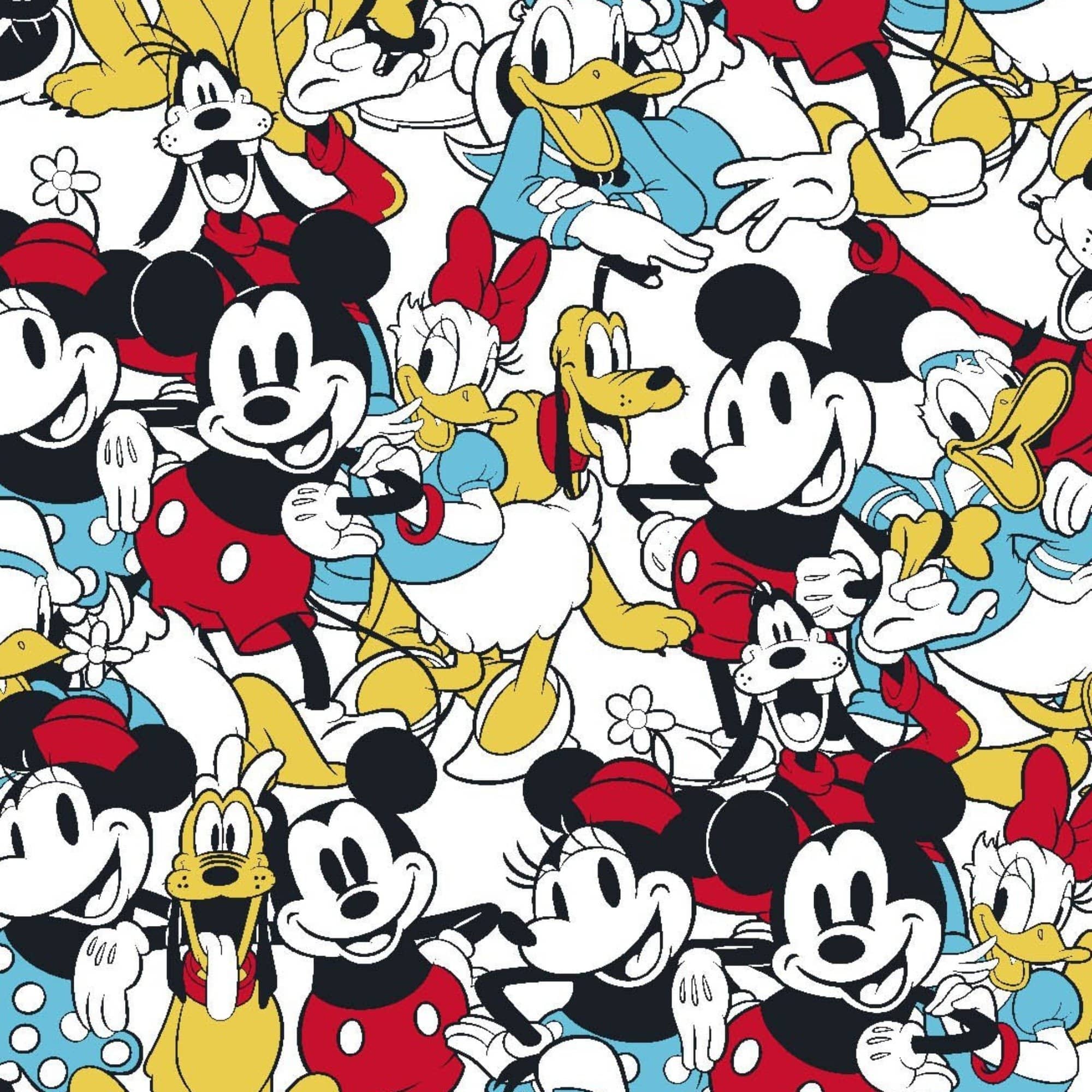 Disney Mickey & Friends Sensational 6 Snapshot Cotton Fabric. Same Day Fabric