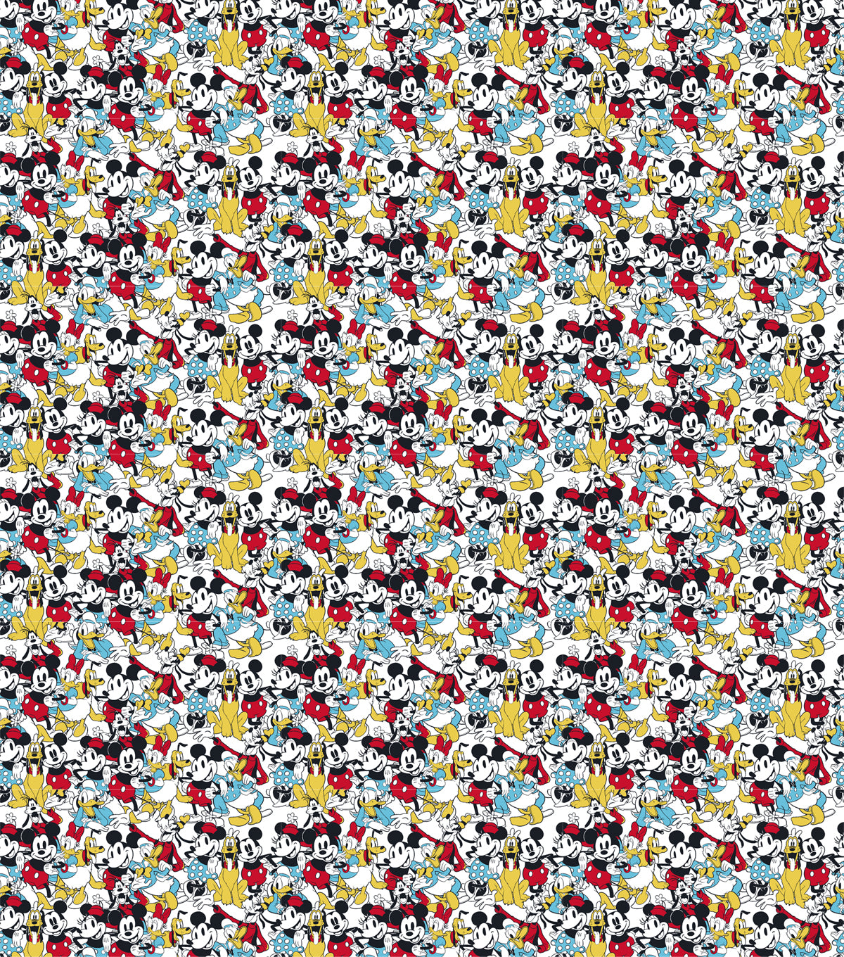Disney Mickey Sensational Six Vintage Cotton Fabric